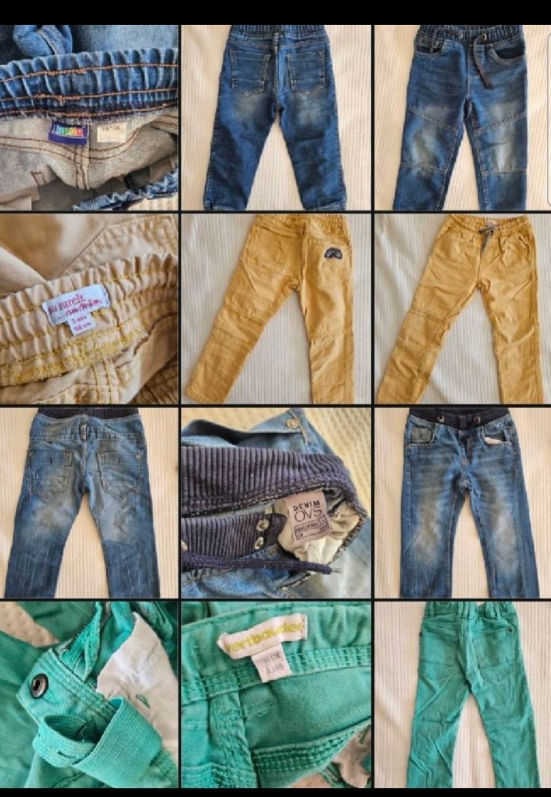 Lot 4 pantalons garçon taille 3ans