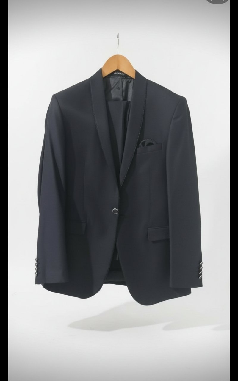 Costume💫Noir importé GIO BERLINO taille xl slim fit