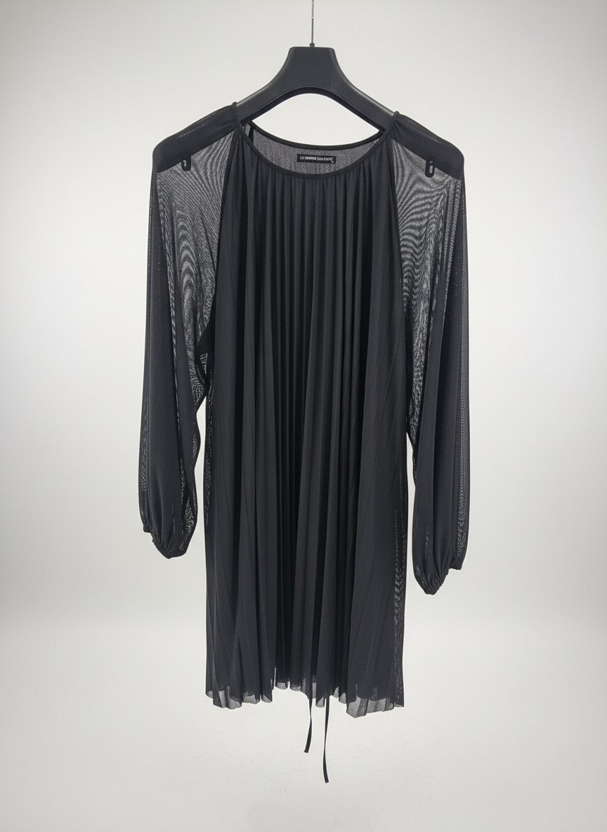 Robe plissée Noire taille 46 LC Waikiki