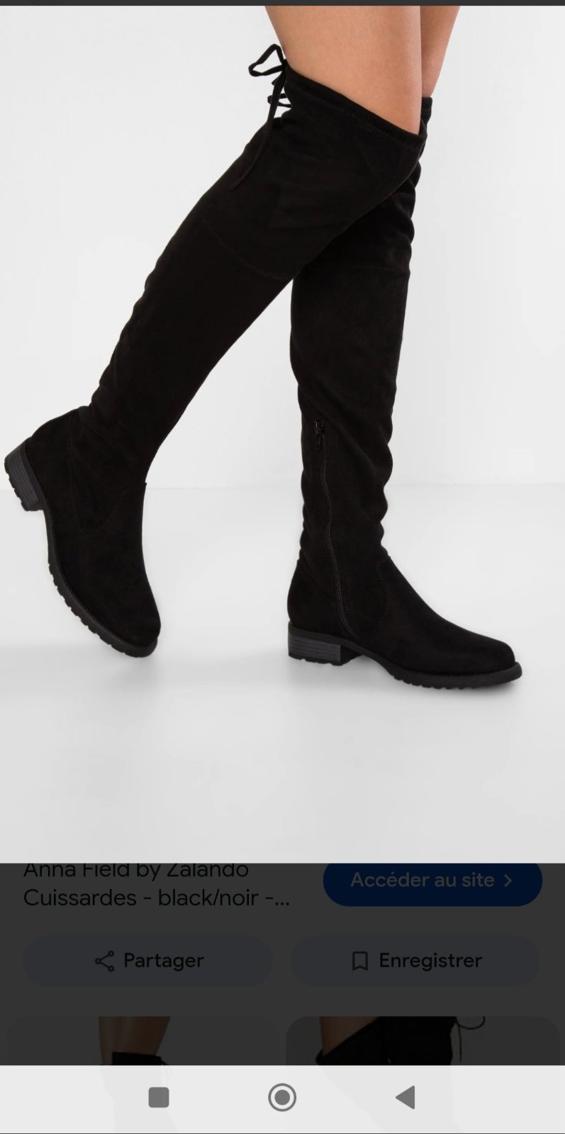 Botte cuissarde noir 