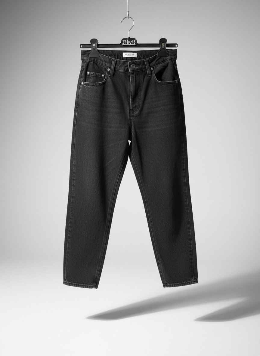 Jean mom fit noir 