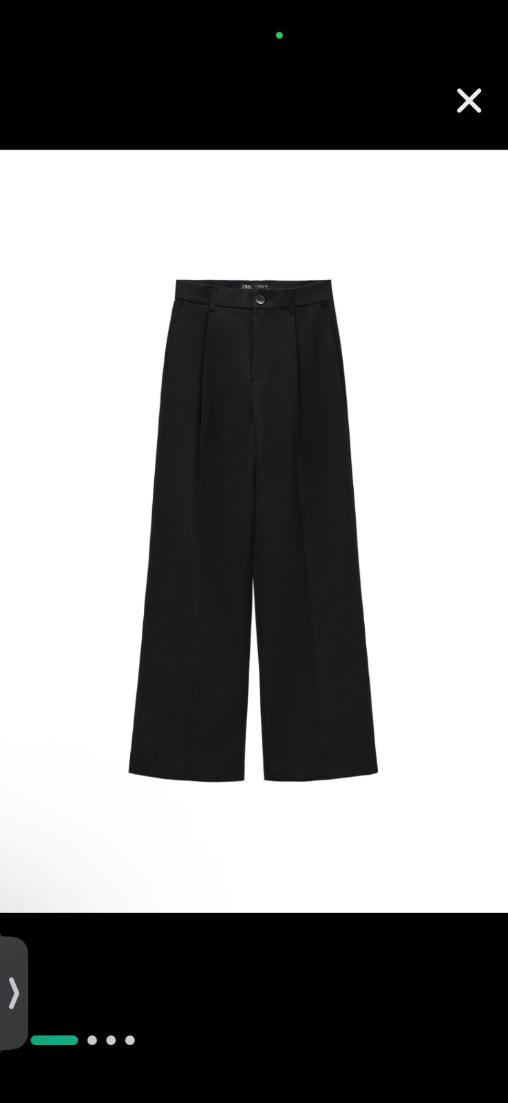 Pantalon zara taille haute large