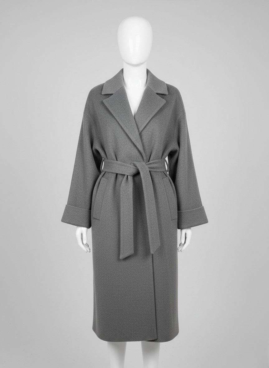 Élégant Manteau Long à Ceinture ZARA
