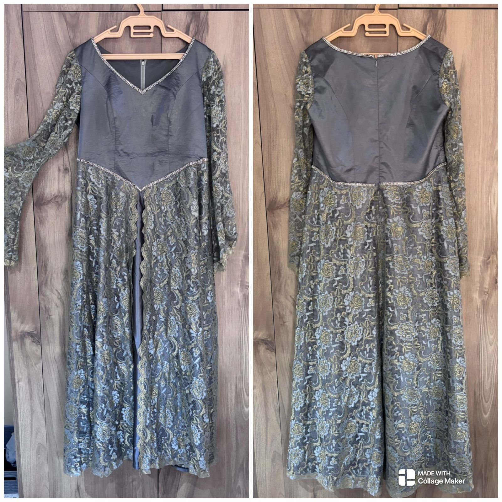 Robe soirée grise