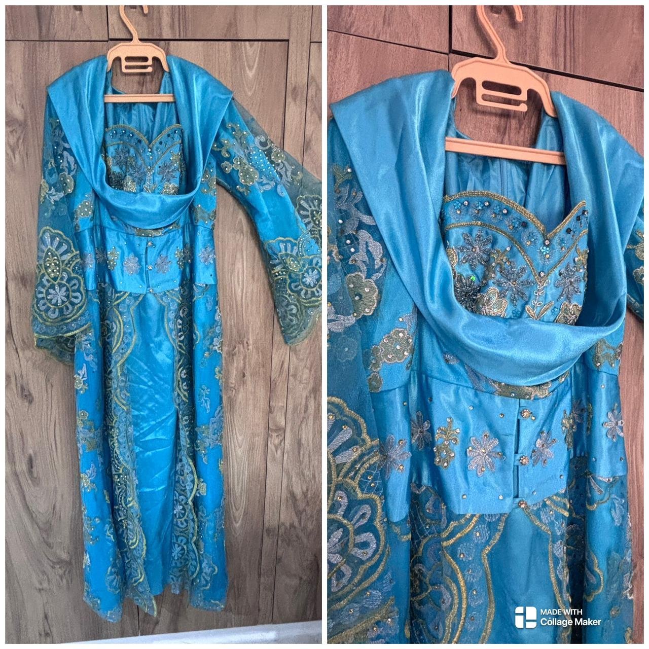 Robe soirée bleu 