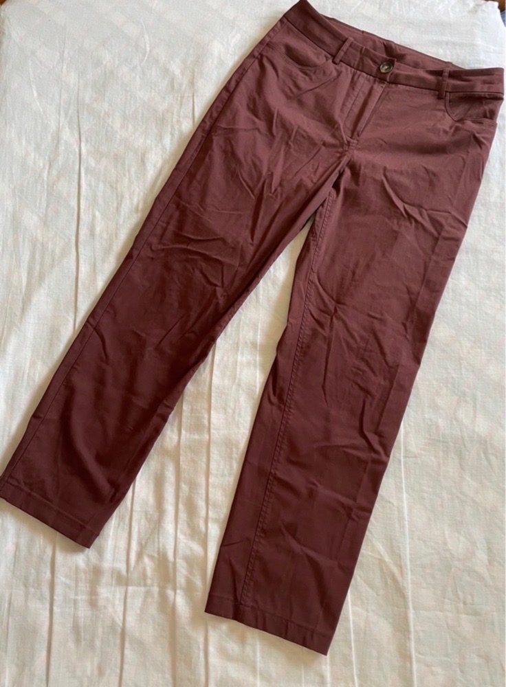 Pantalon marron coupe droite