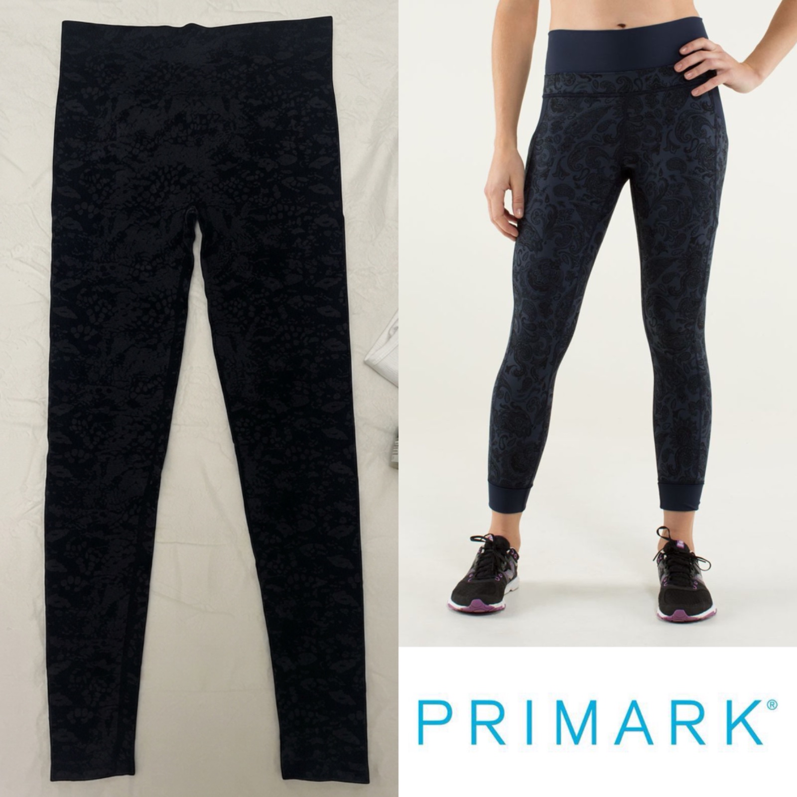 Legging noir Primark texturé