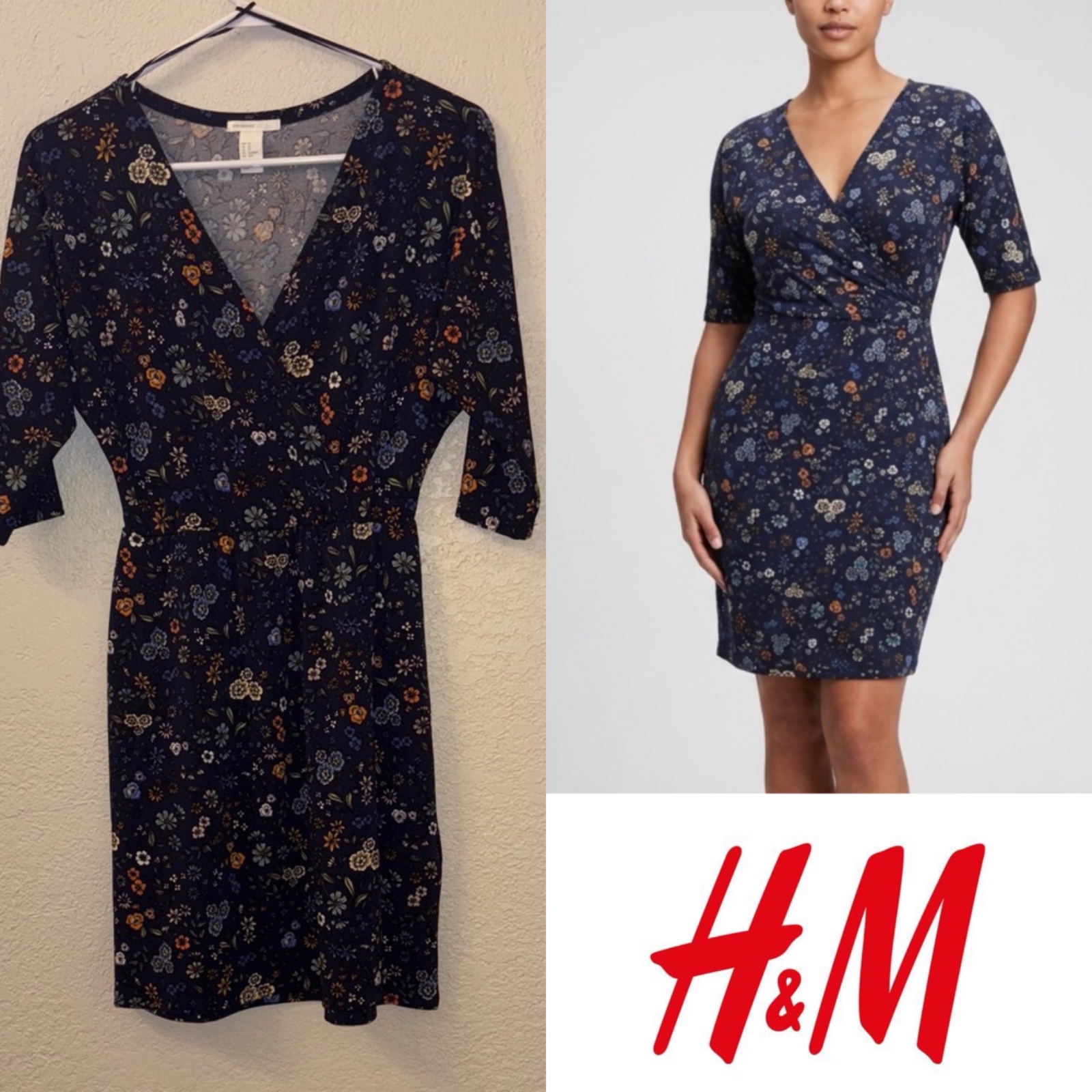 Robe portefeuille fleurie H&M – Élégante et confortable