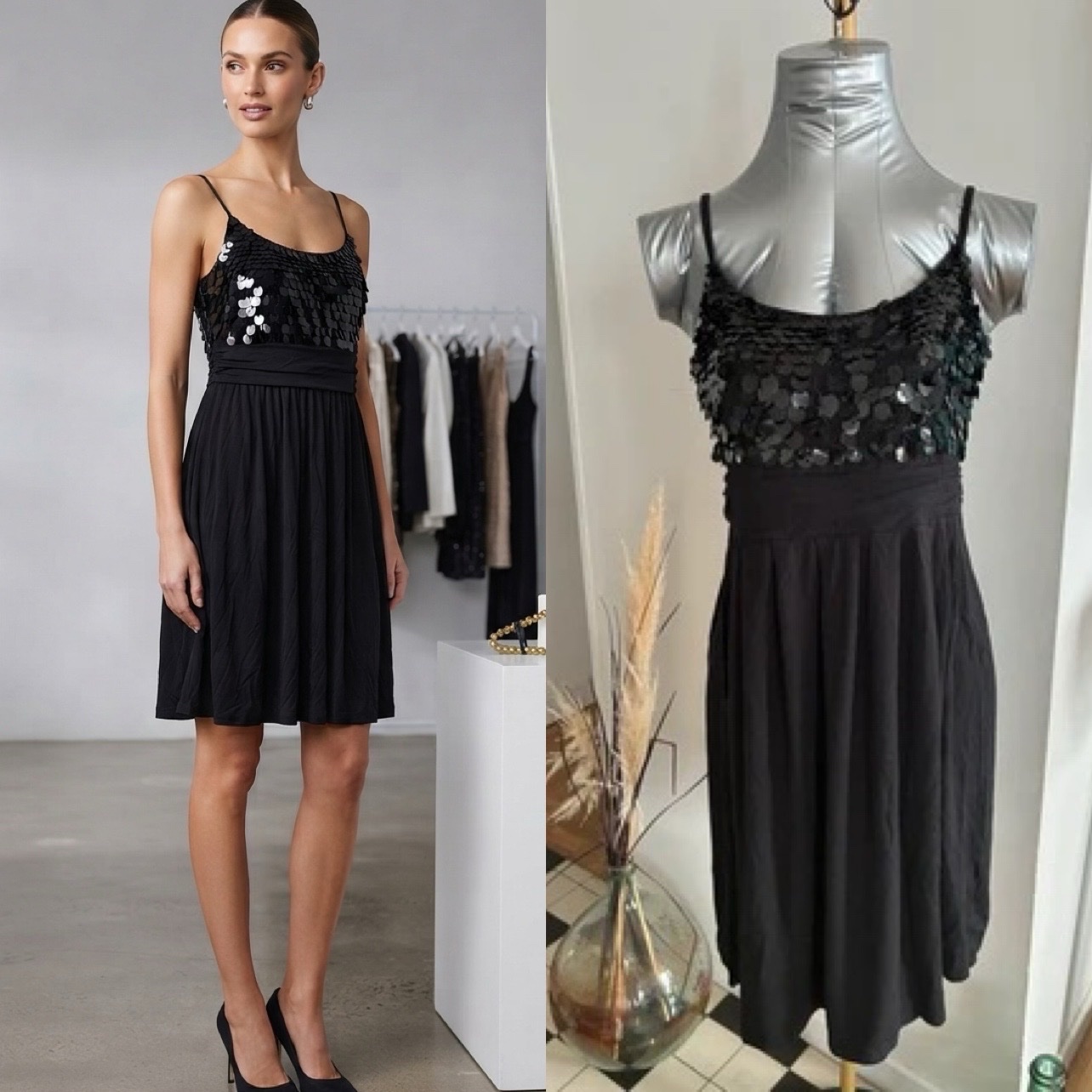 Black Palettes Mini Dress -Pimkie-