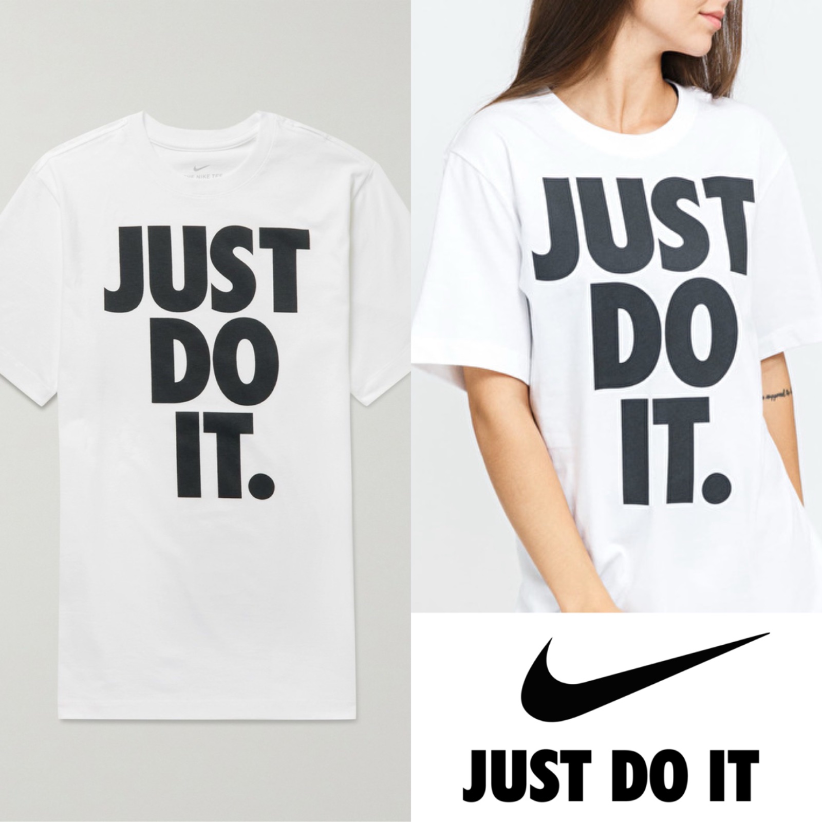 T-shirt Nike "Just Do It" Blanc -authentique-