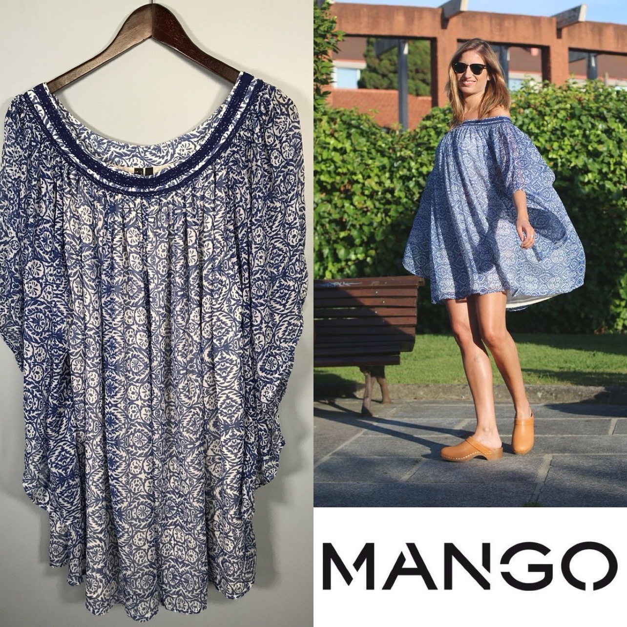 Robe tunique légère Mango - Style bohème chic