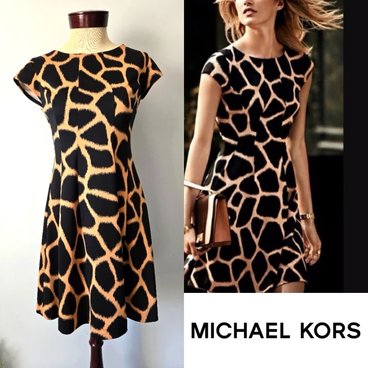 Robe Michael Kors imprimé girafe – Élégante et chic