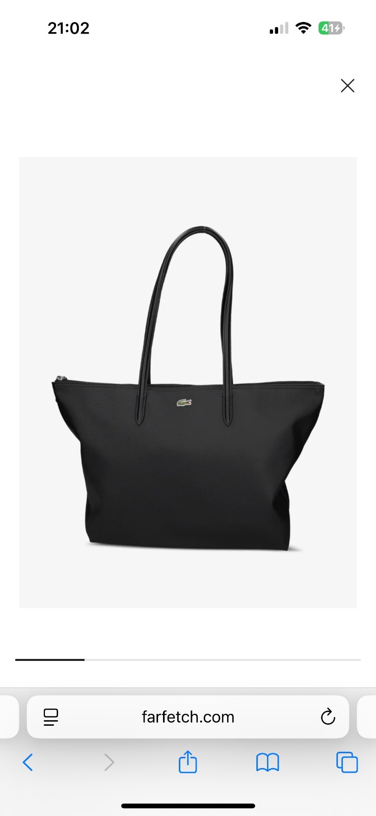 Large L.12.L12 lacoste tote bag
