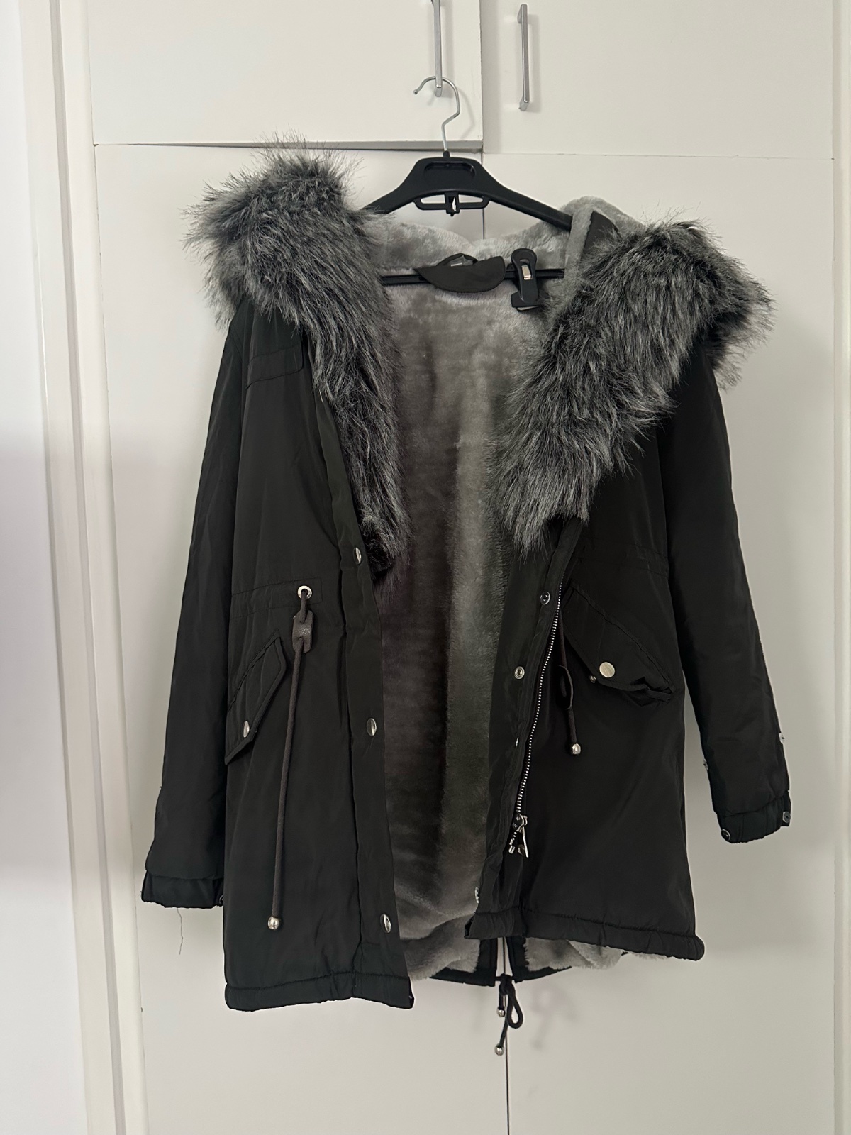 Manteau impermeable gris 