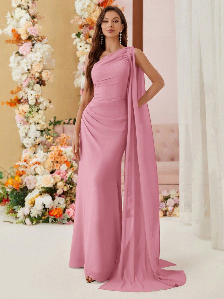 Robe soirée rose bébé