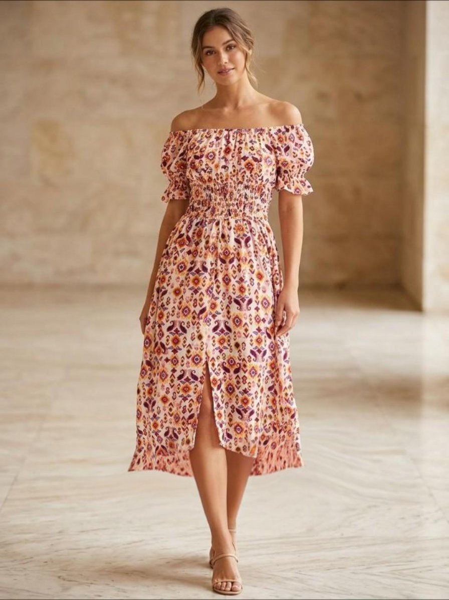Robe multicolore 