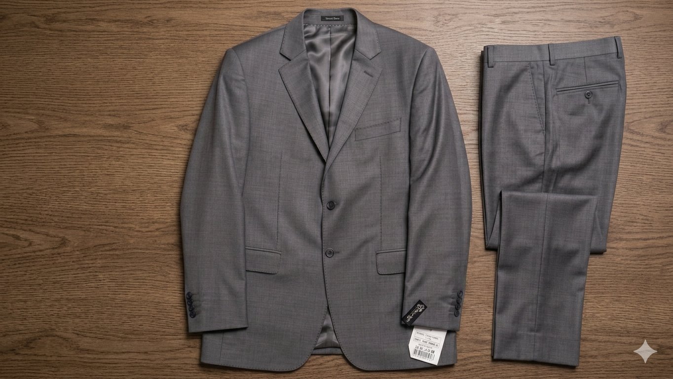 Costume Mossi Ross Gris Anthracite Neuf 🏷️ 100% Laine