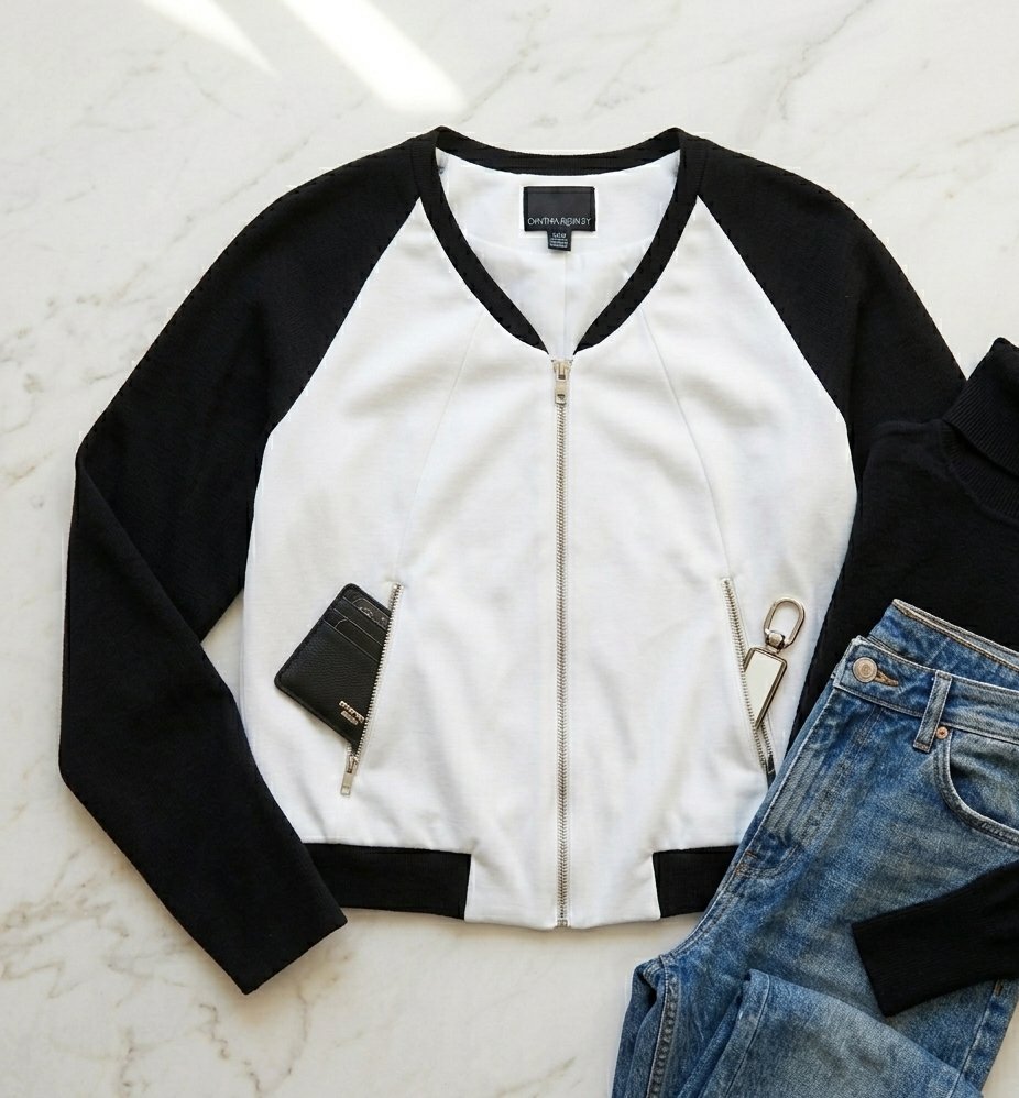 Veste Cynthia Rowley Chic - Noir & Blanc - Taille M