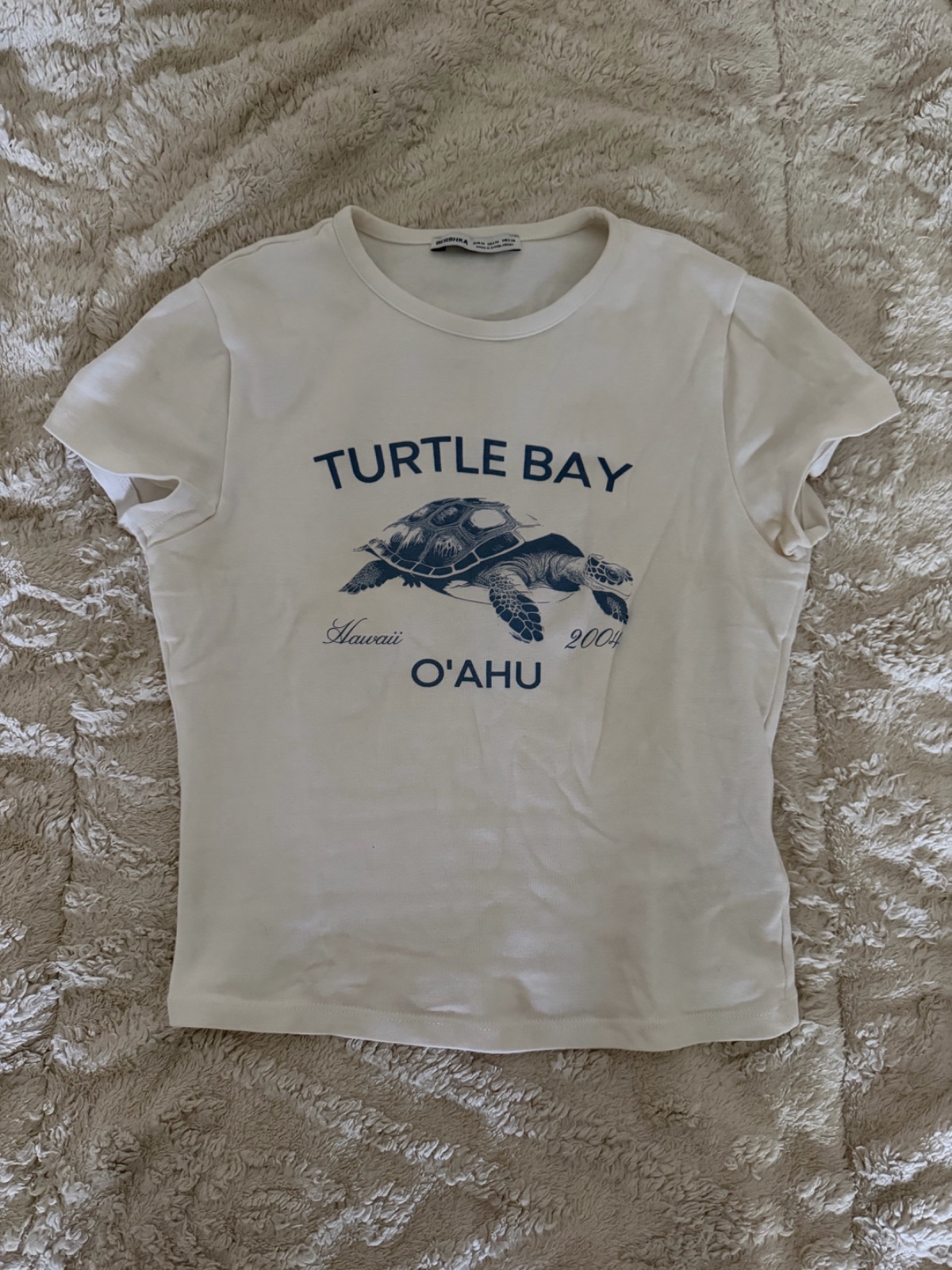 Top bershka blanc
