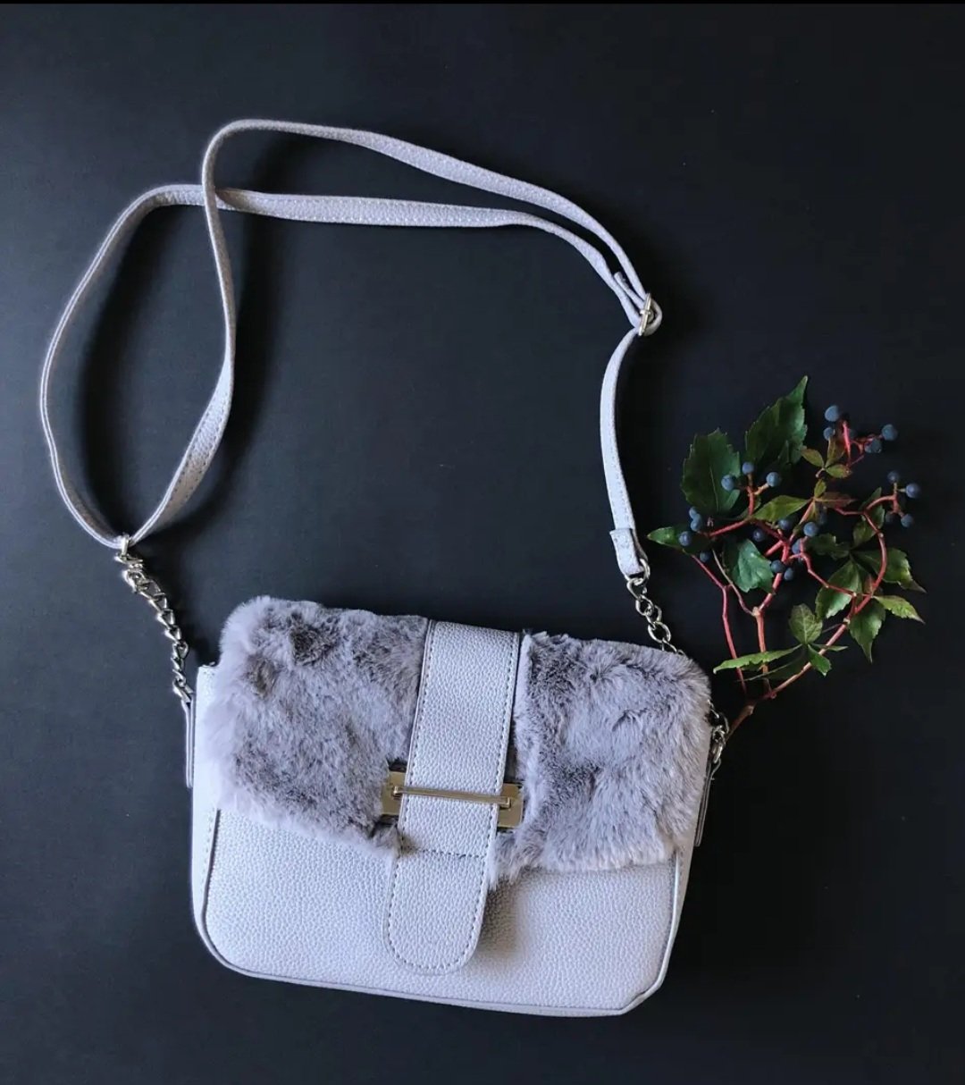 Sac à bandoulière gris