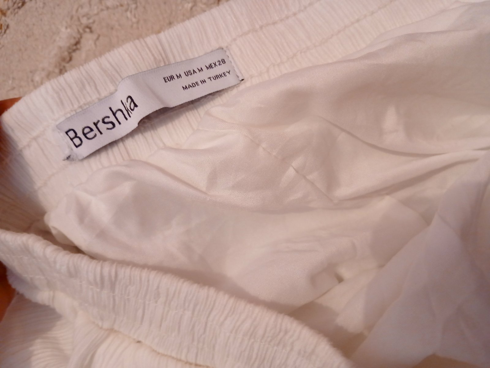 Pantalon  bershka blanc