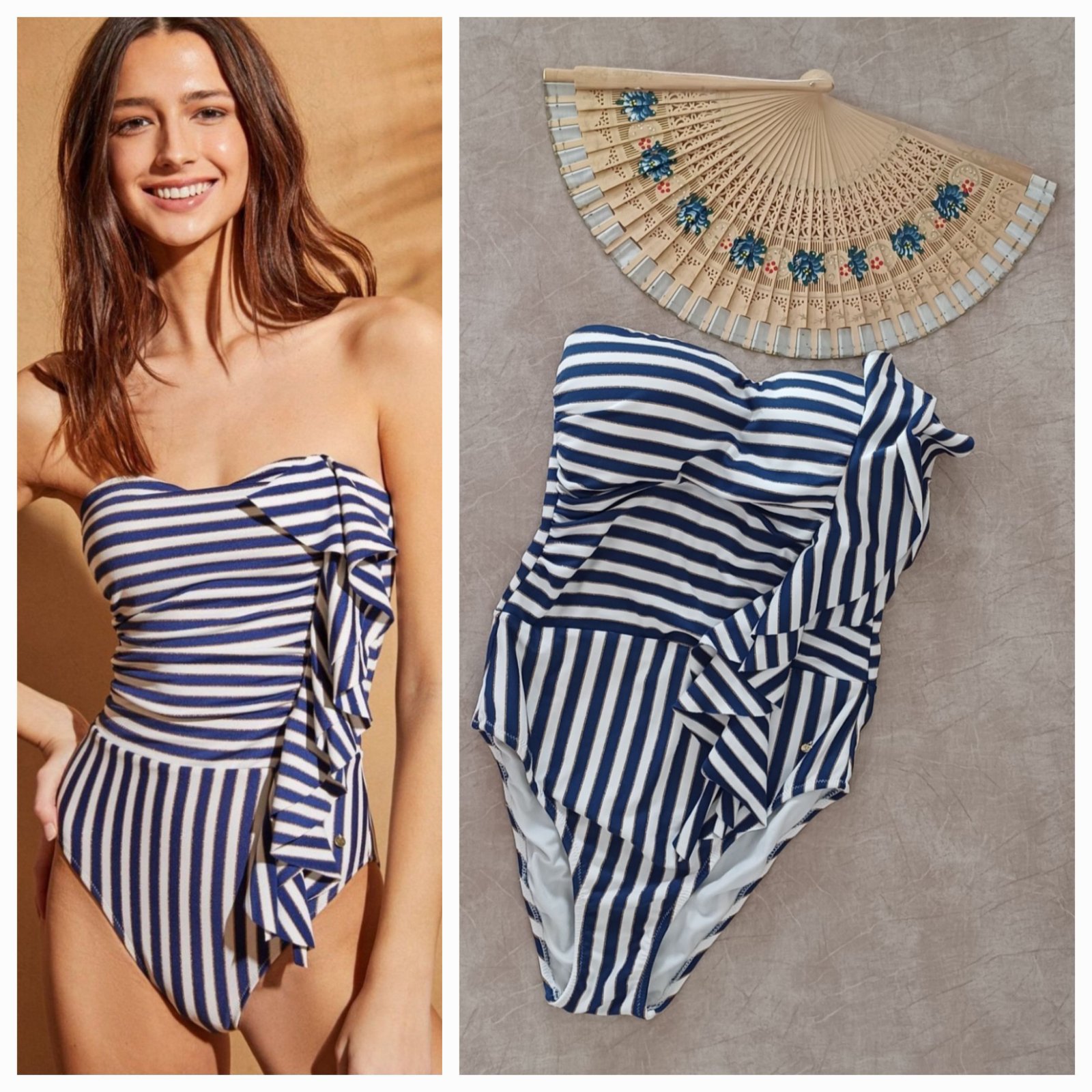 Maillot secret women's +un éventail décoratif