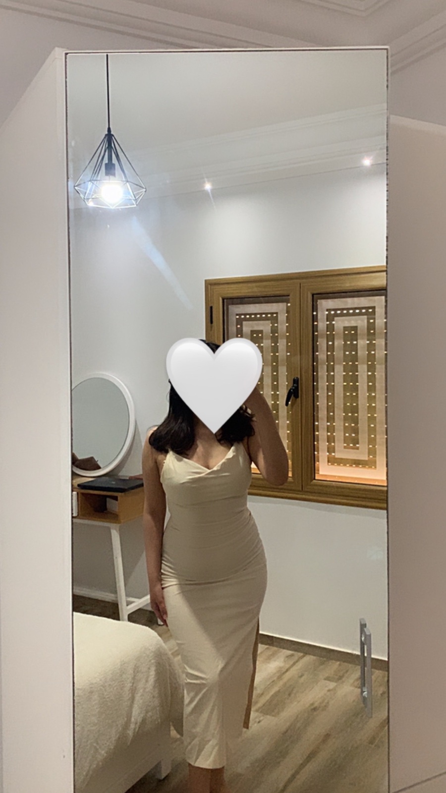 Robe ajustée nude