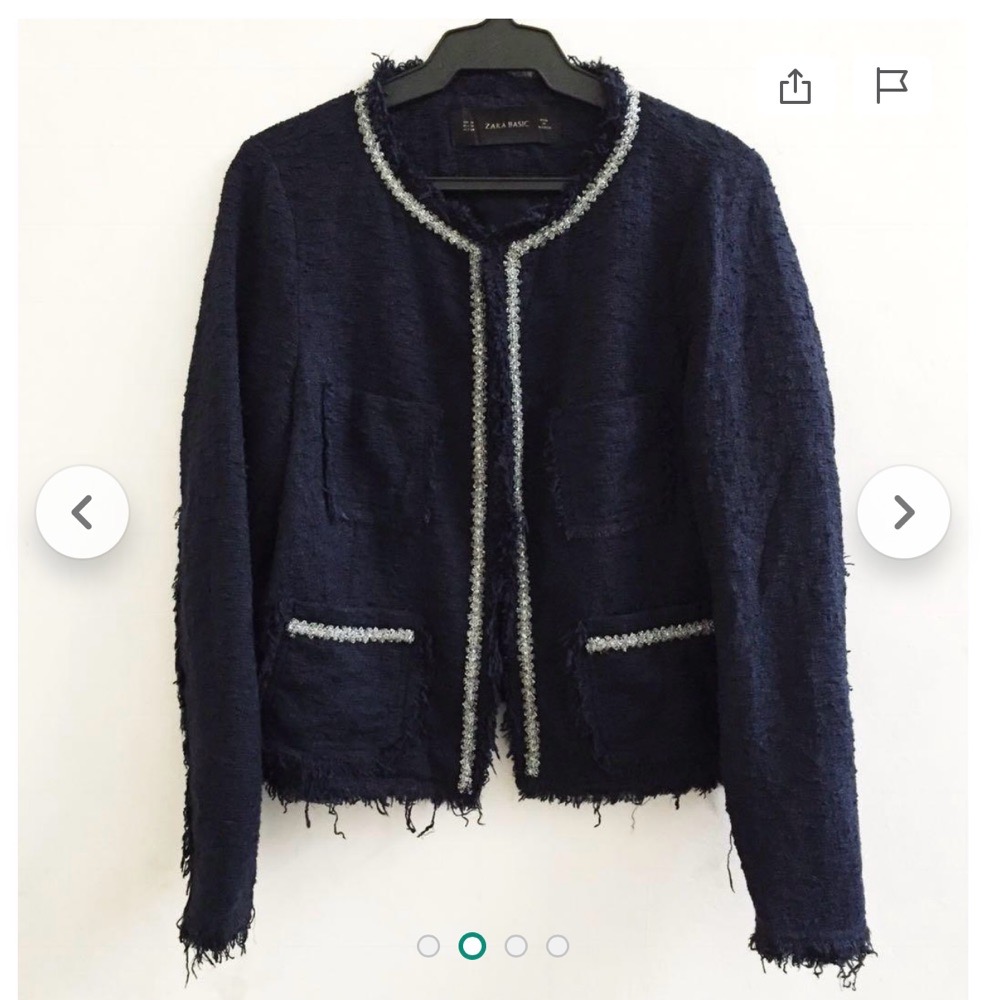 veste zara style chanel 