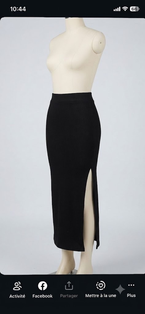 Jupe Longue Fendue "Chic & Confort"