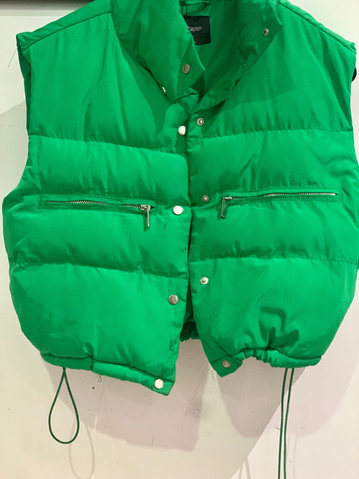 Doudoune sans manches verte taille S