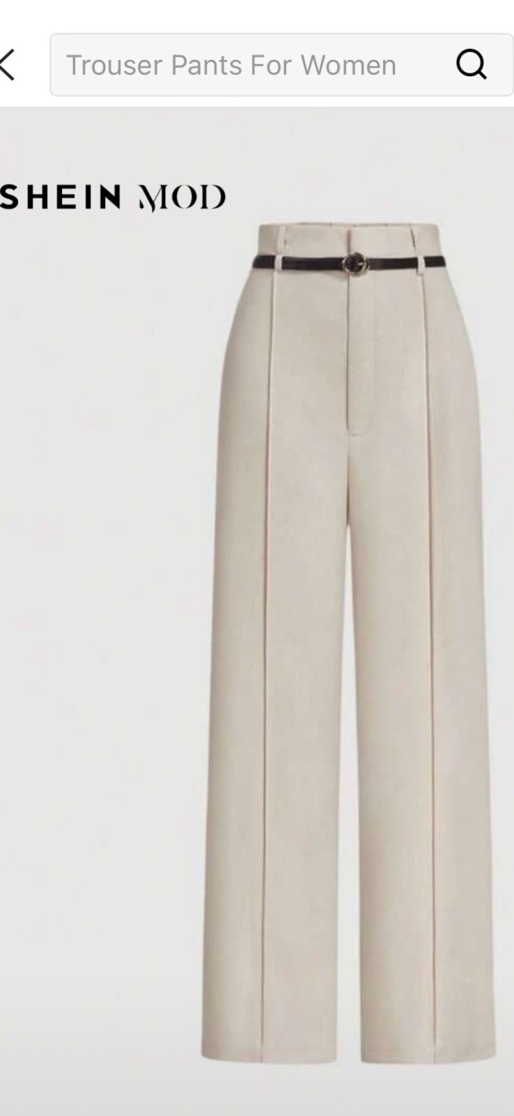 Pantalon beige shein
