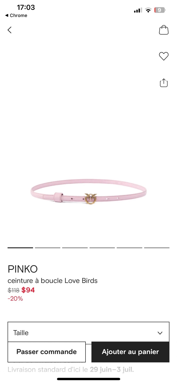 Ceinture pinko