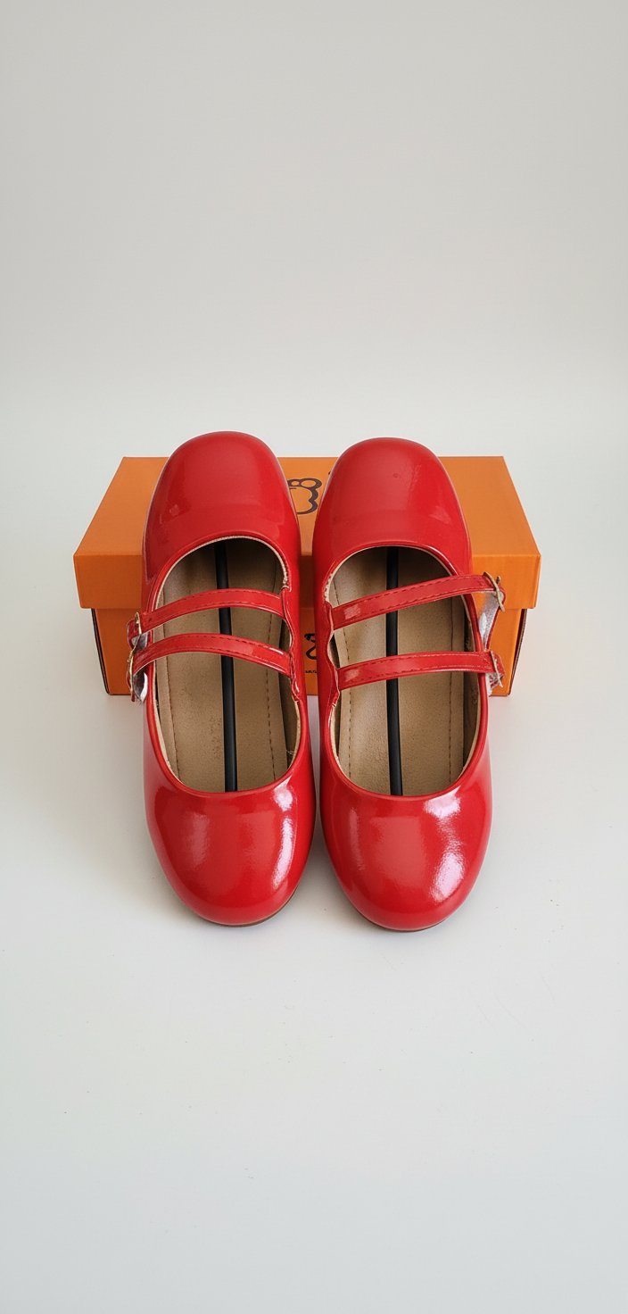 Ballerine fillette rouge