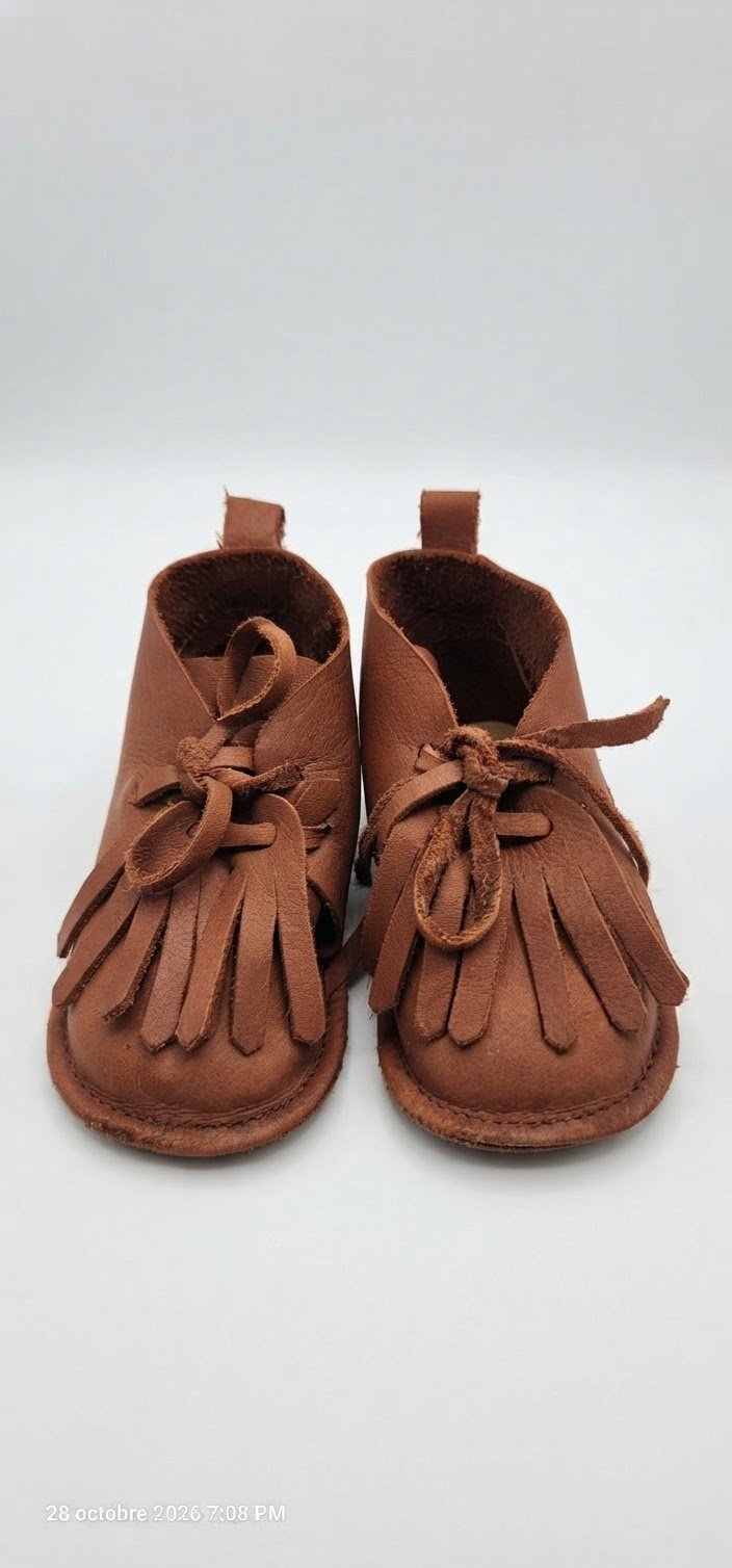 Chaussures bebe en vrai cuir