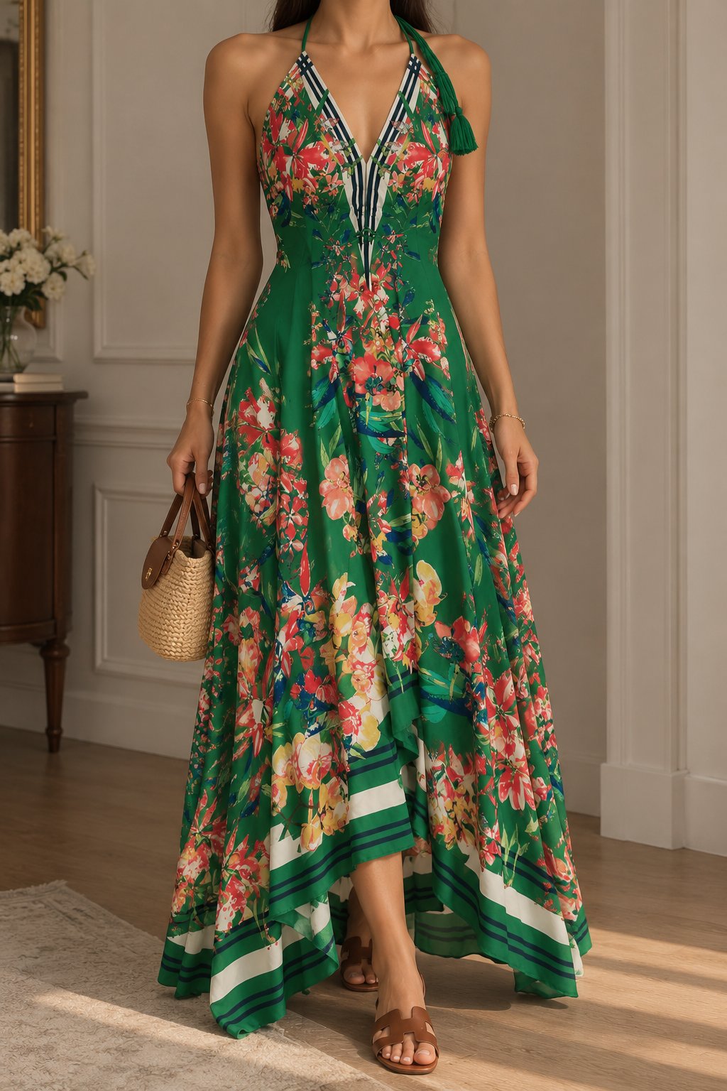 Robe d'étè verte 