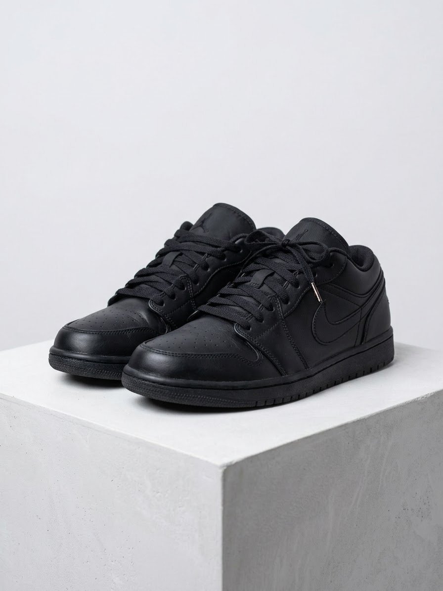 Nike Air Jordan 1 Low « Triple Black » - Originales (Pointure 44)