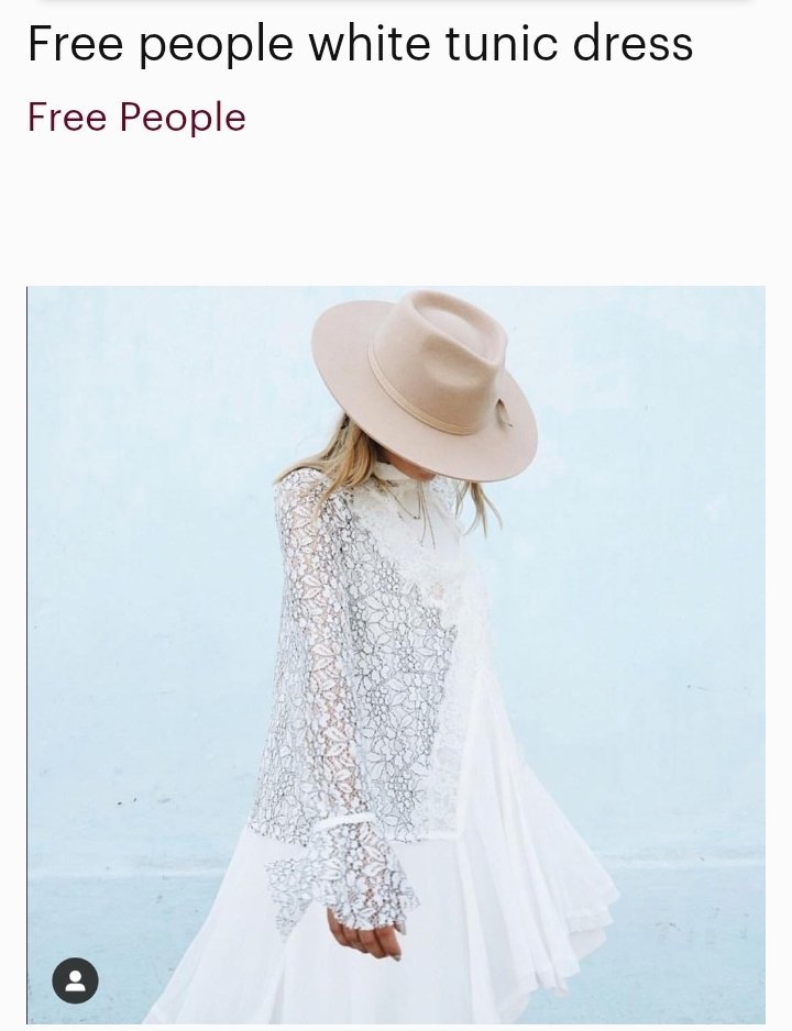 Robe en dentelle de la marque Free People 