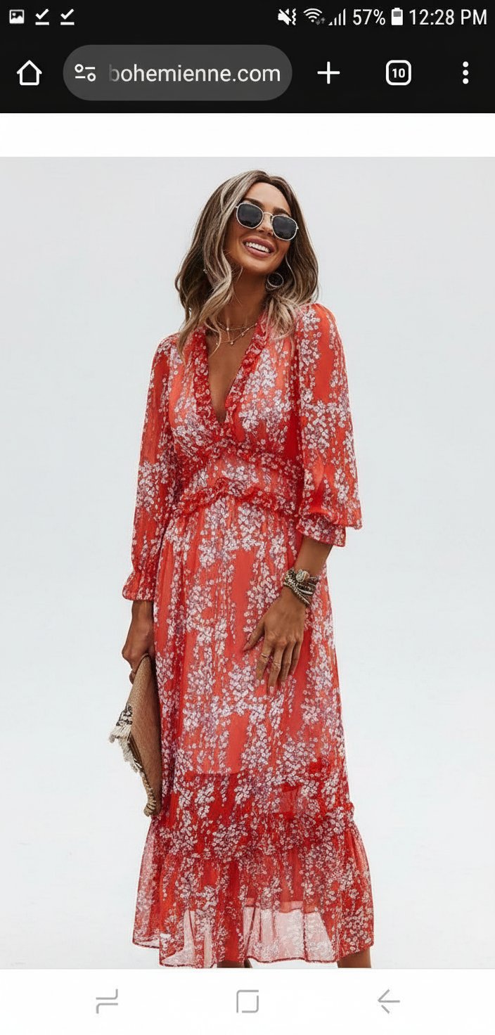 Robe bohème chic 