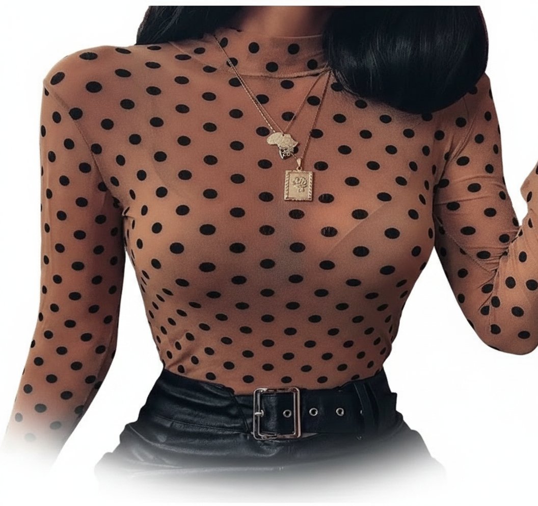 Pull Shein transparent avec des pois