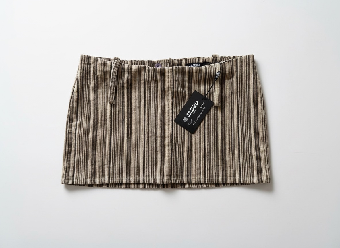 Jaded London Striped Corduroy Mini Skirt - Retro 70s Vibe - [EU36 ,UK8,USA4]