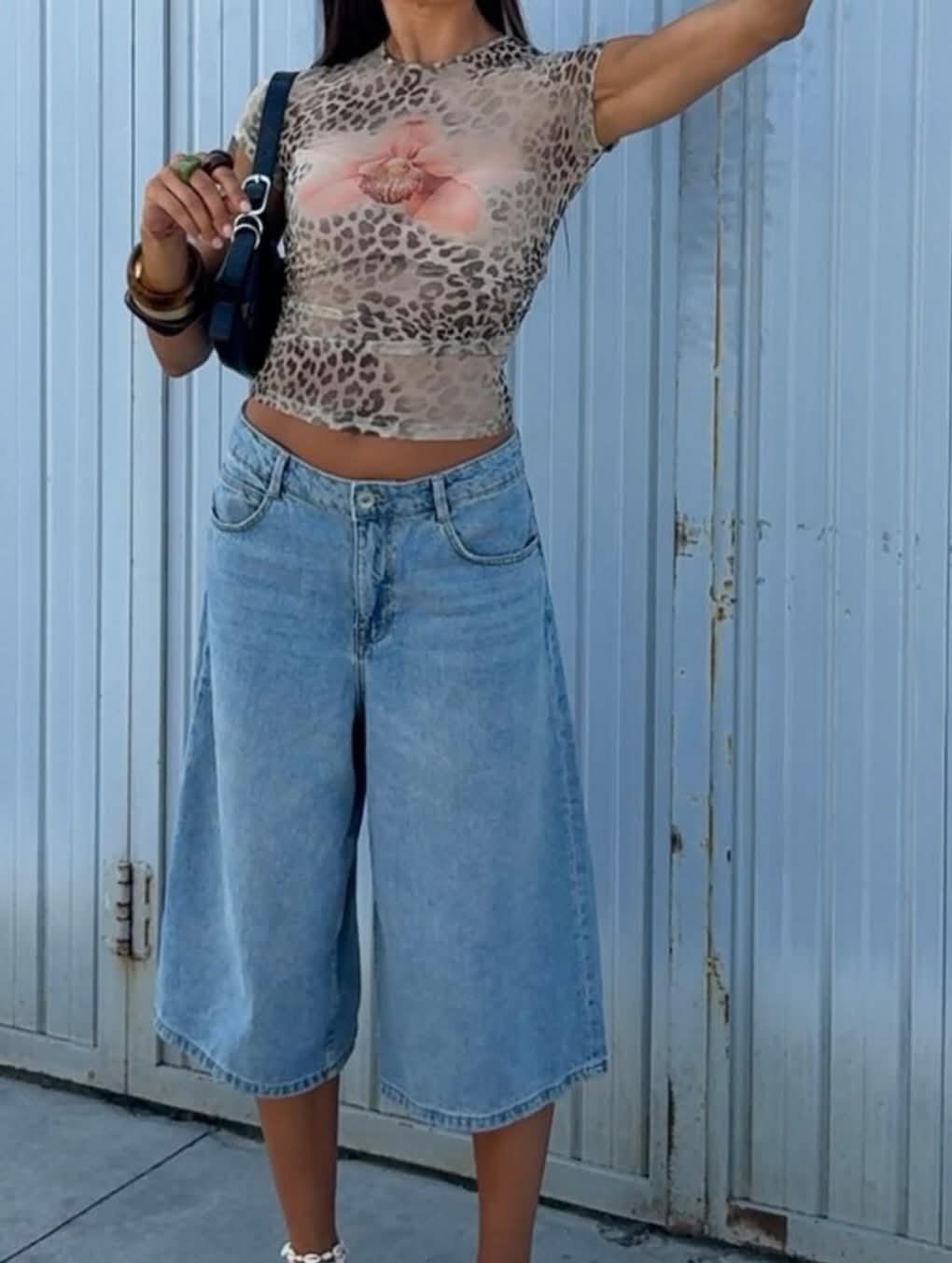 Bermuda baggy bershka 