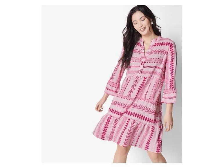 Robe chemise rose