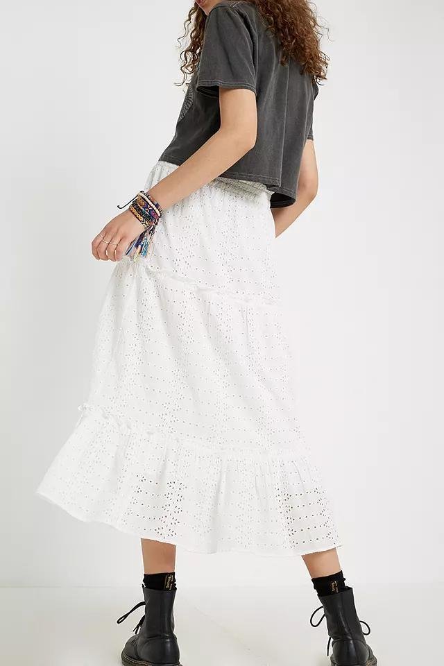 Jupe midi blanc 