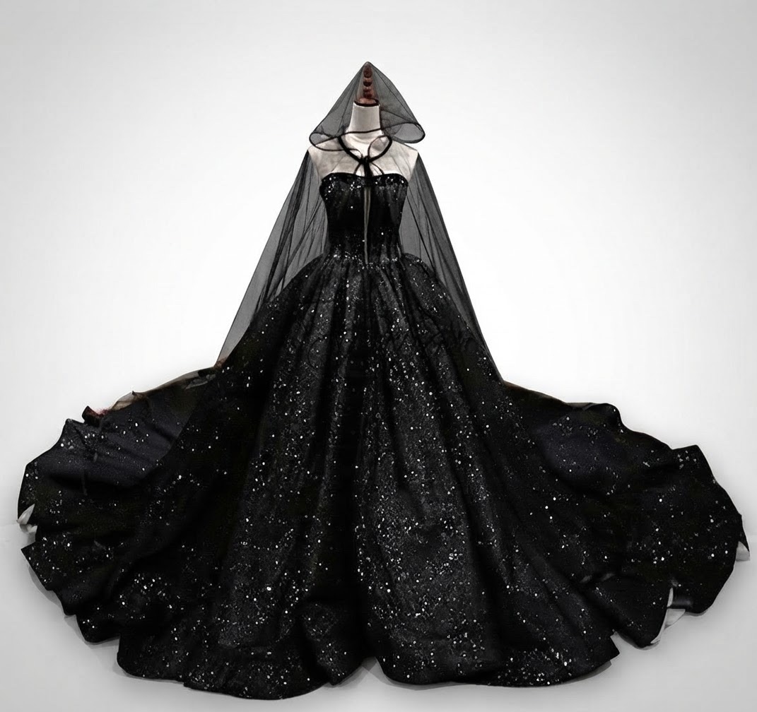 Le noir est la classe 🖤🖤 Robe mariée Noir a vendre ✨  Importé de la france 🇫🇷 très haute couture 