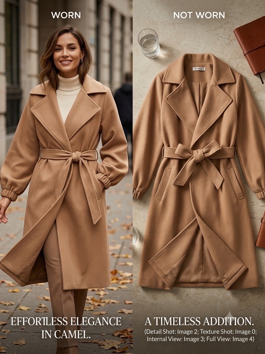Cashmere coat-manteau 🥰  L'Élégance Indispensable du Camel