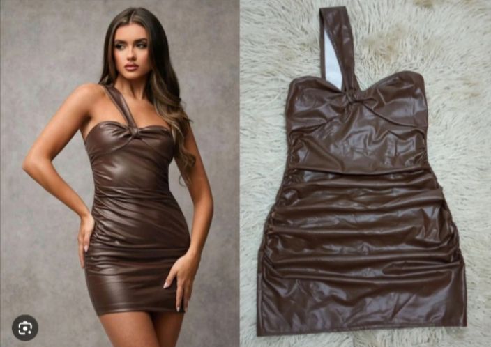 Robe cuir la marque shein 🤎