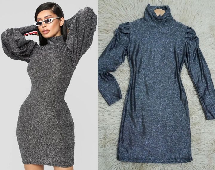 Robe argent paillettes 🩶