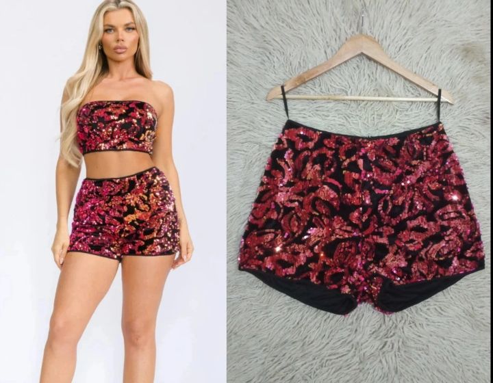 Short paillettes 