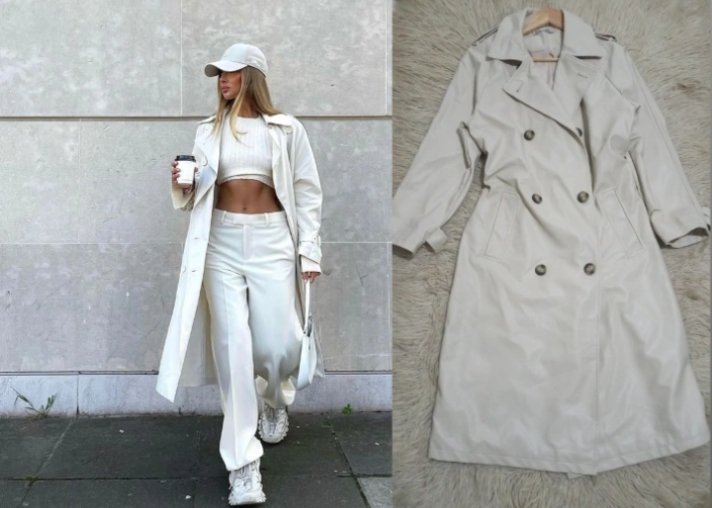 Trench en cuir🤍🤍