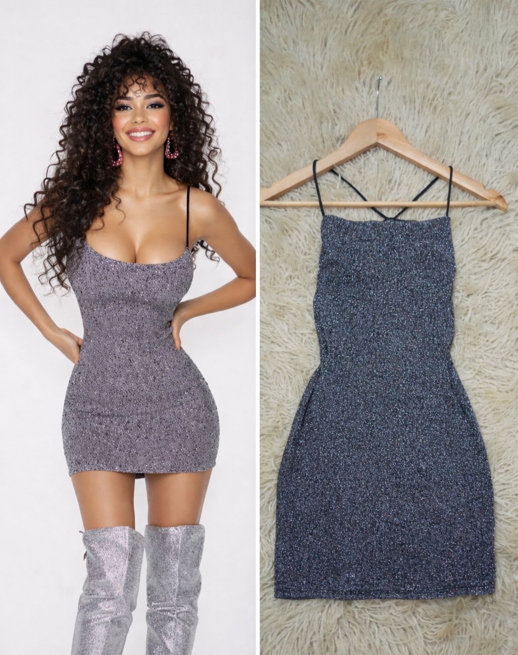 Robe paillettes 